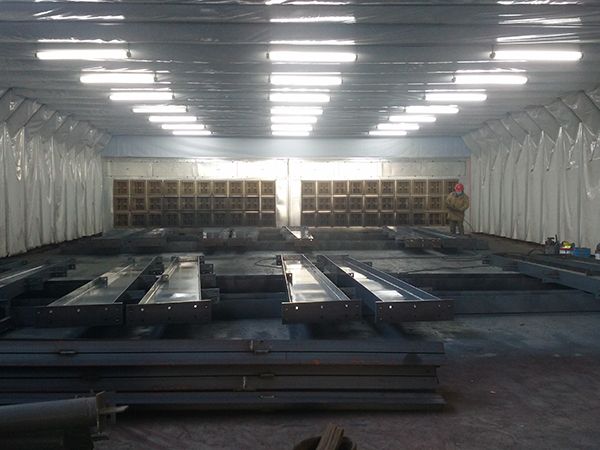 鋼結(jié)構(gòu)伸縮噴漆房