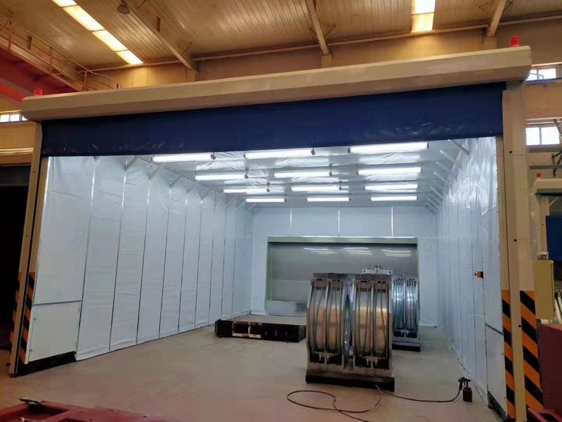 機械設備伸縮移動噴漆室