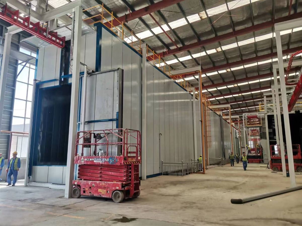 噴漆房安裝現場