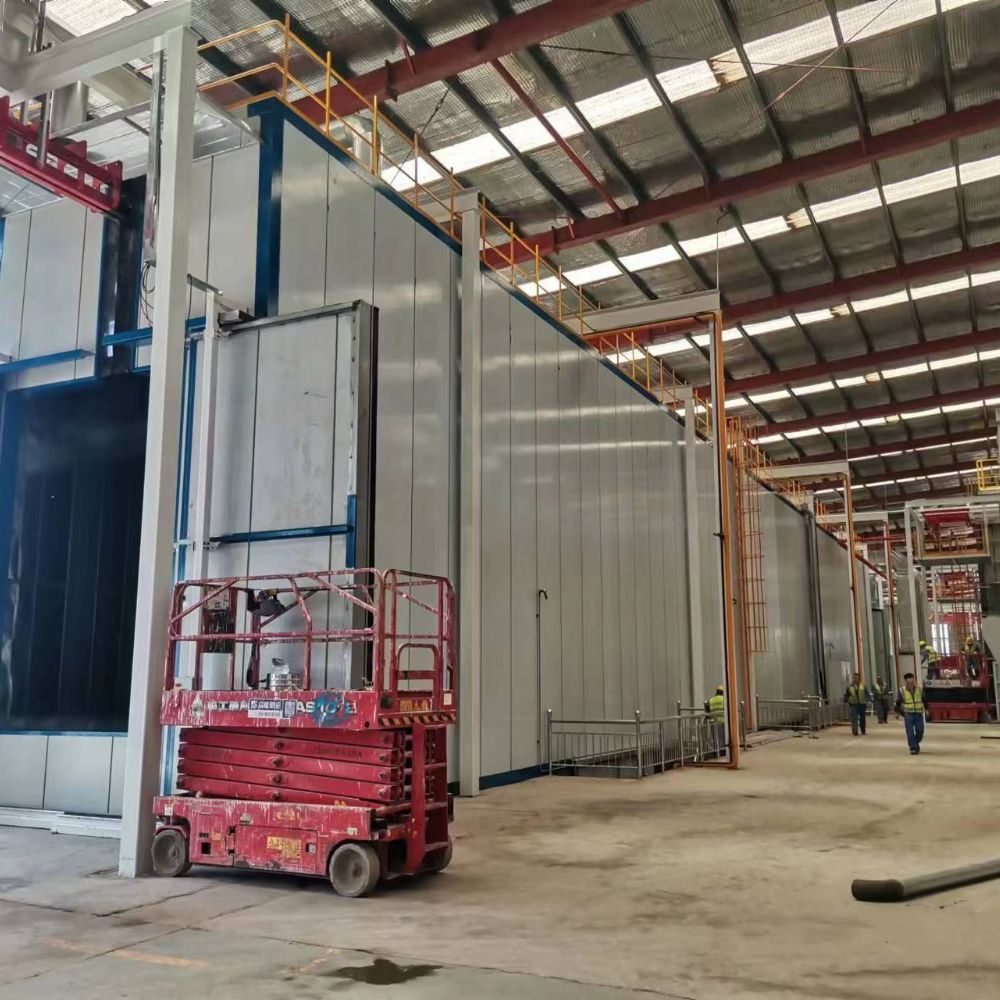 噴漆房安裝現(xiàn)場