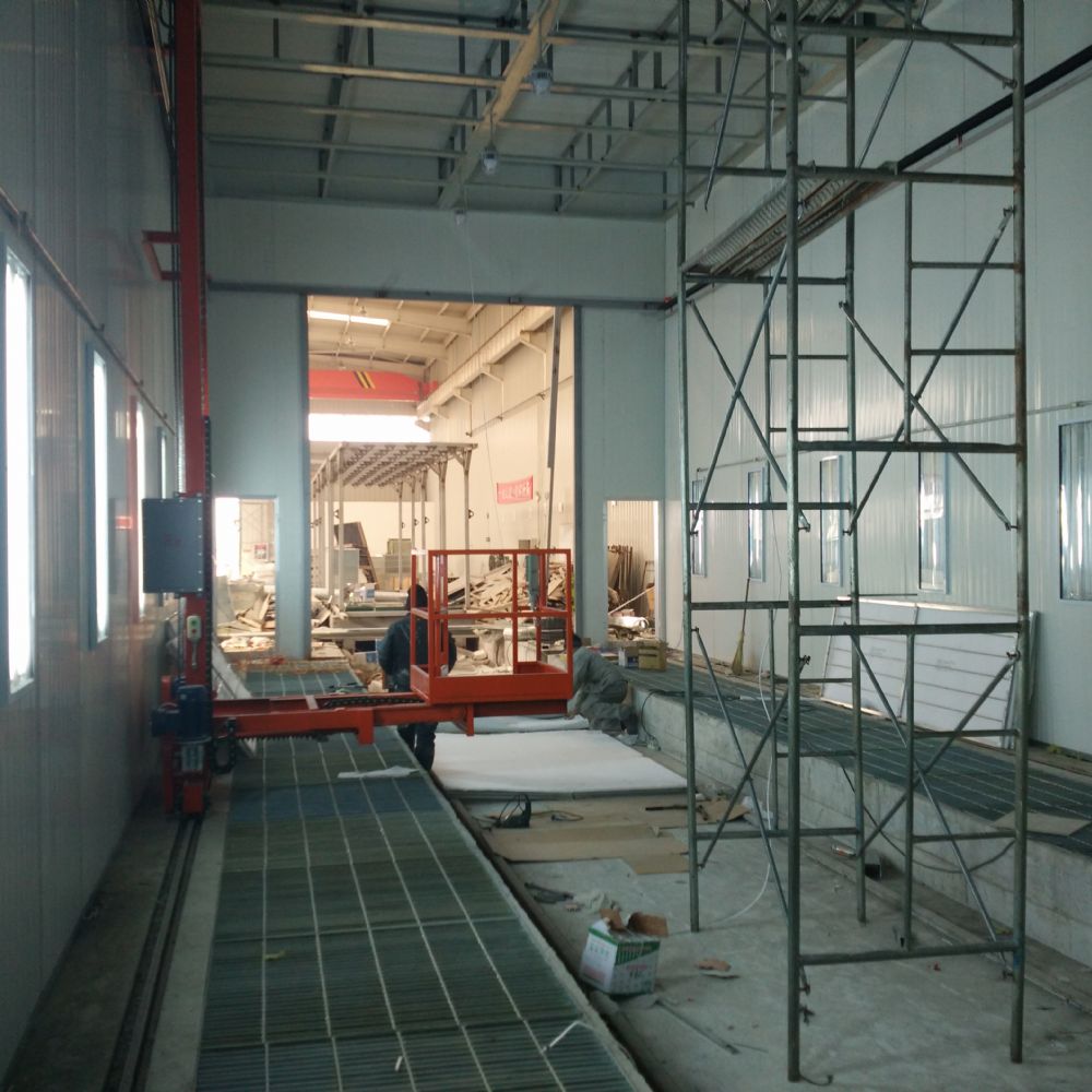 噴漆房安裝現(xiàn)場(chǎng)