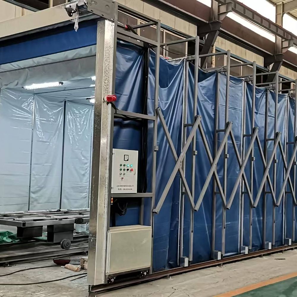 機(jī)械設(shè)備伸縮移動(dòng)噴漆房